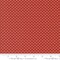 Fabric Moda Turkey Red Sweetheart Dots Sally's Stitches by the Quarter Yard 31717-11